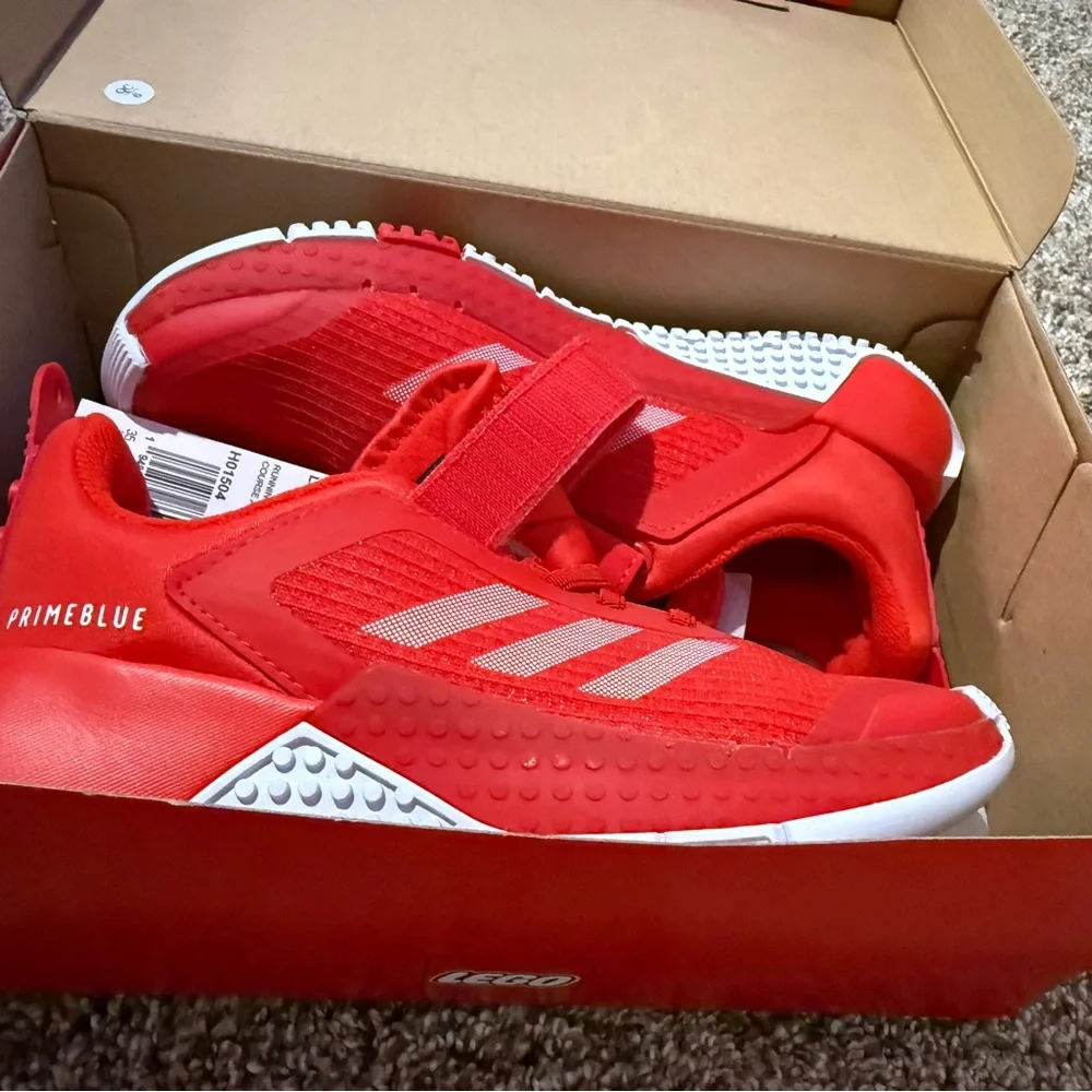 Lego Adidas Kids Size 3 New In Box - Picture 1 of 5